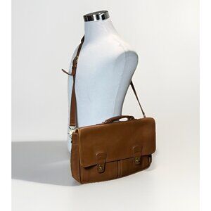 COACH VTG #0532 Prescott Leather Briefcase Messenger Laptop Shoulder Bag Luggage